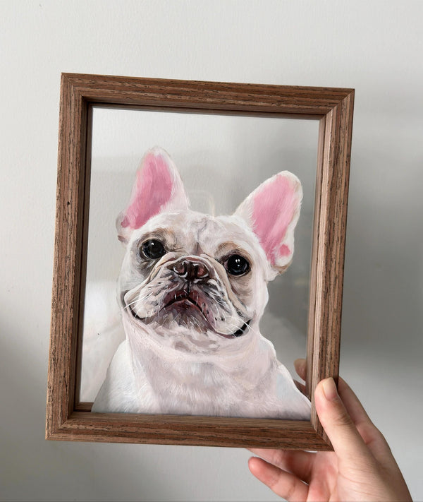 3D Glass Painting Pet Portrait Using Pet Photo 100 HandPainted