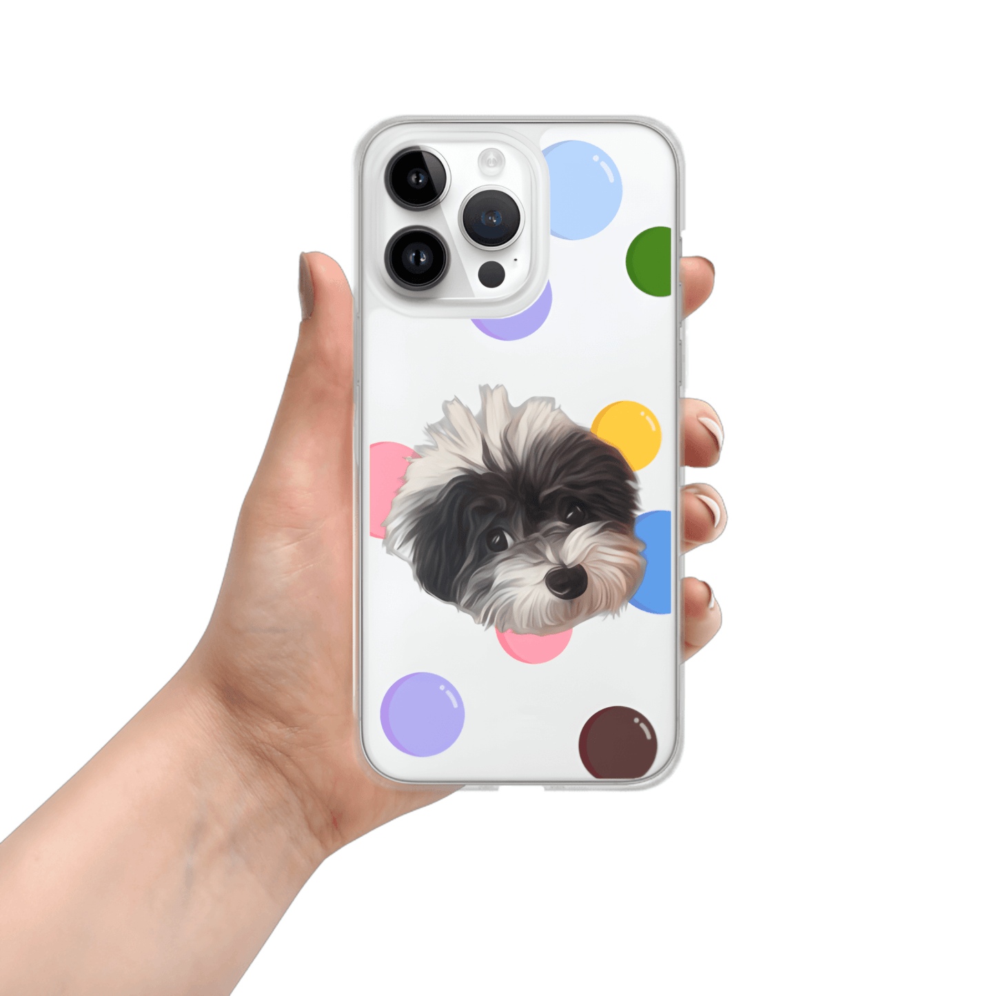 Custom Pet Phone Case - Bubbles