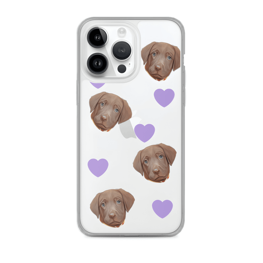 Custom Pet Phone Case - Hearts