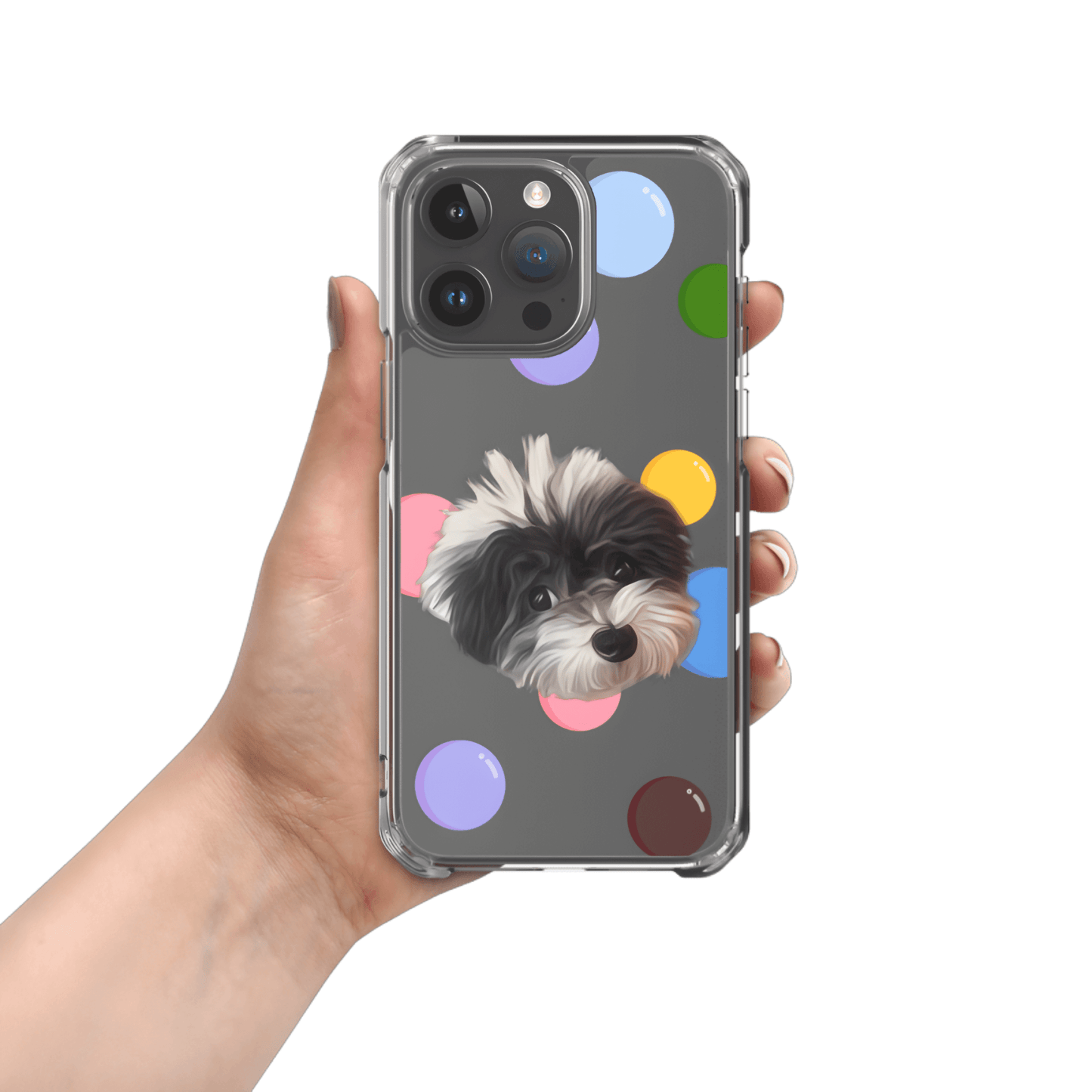 Custom Pet Phone Case - Bubbles