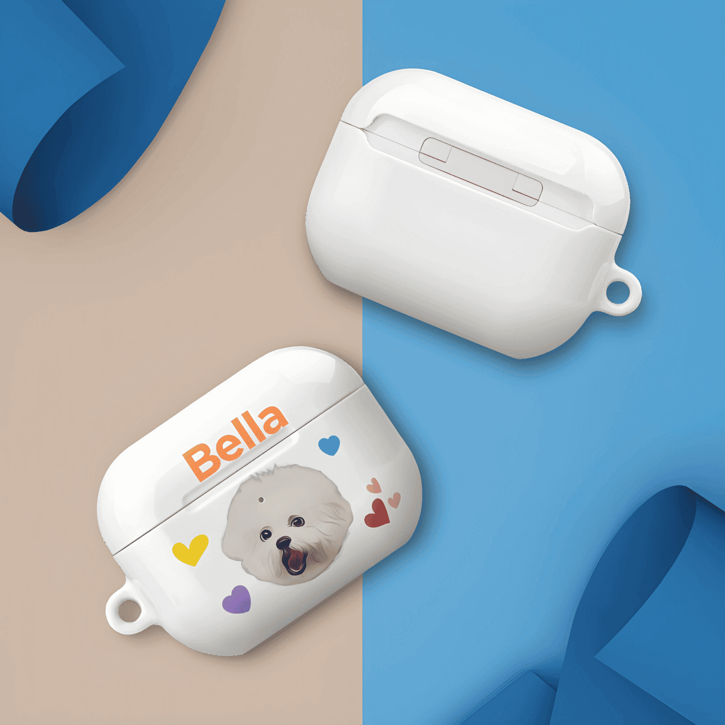 Custom Pet Airpods Case - Hearts