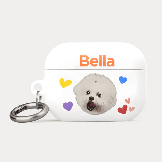 Custom Pet Airpods Case - Hearts