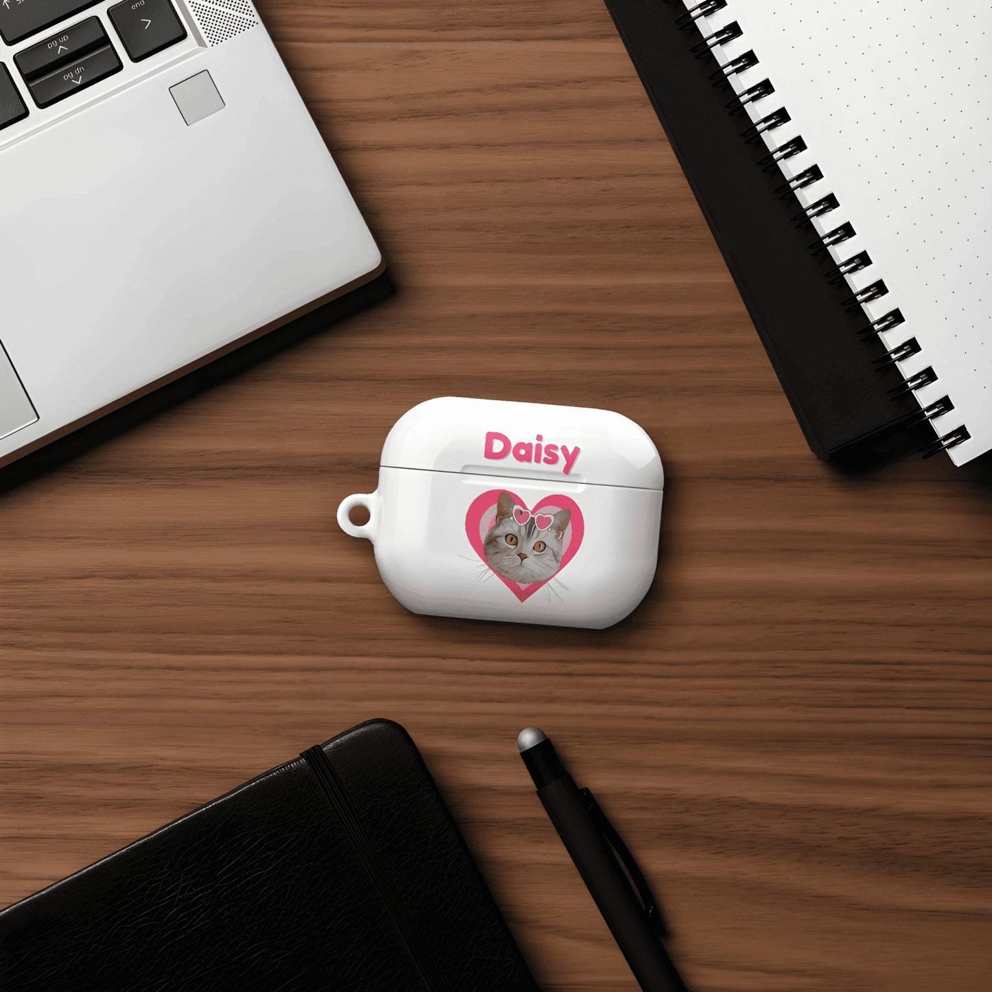 Custom Pet Airpods Case - Hot Pink