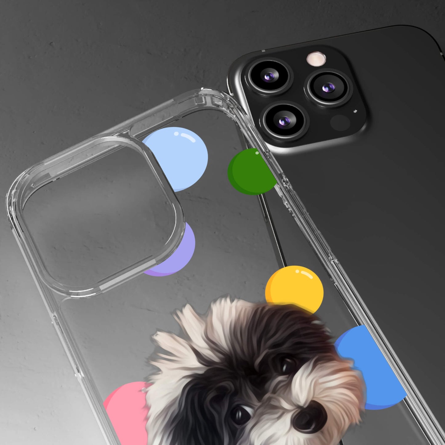 Custom Pet Phone Case - Bubbles