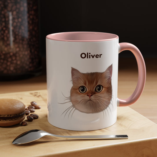 Custom Pet Mug - Pink Interior