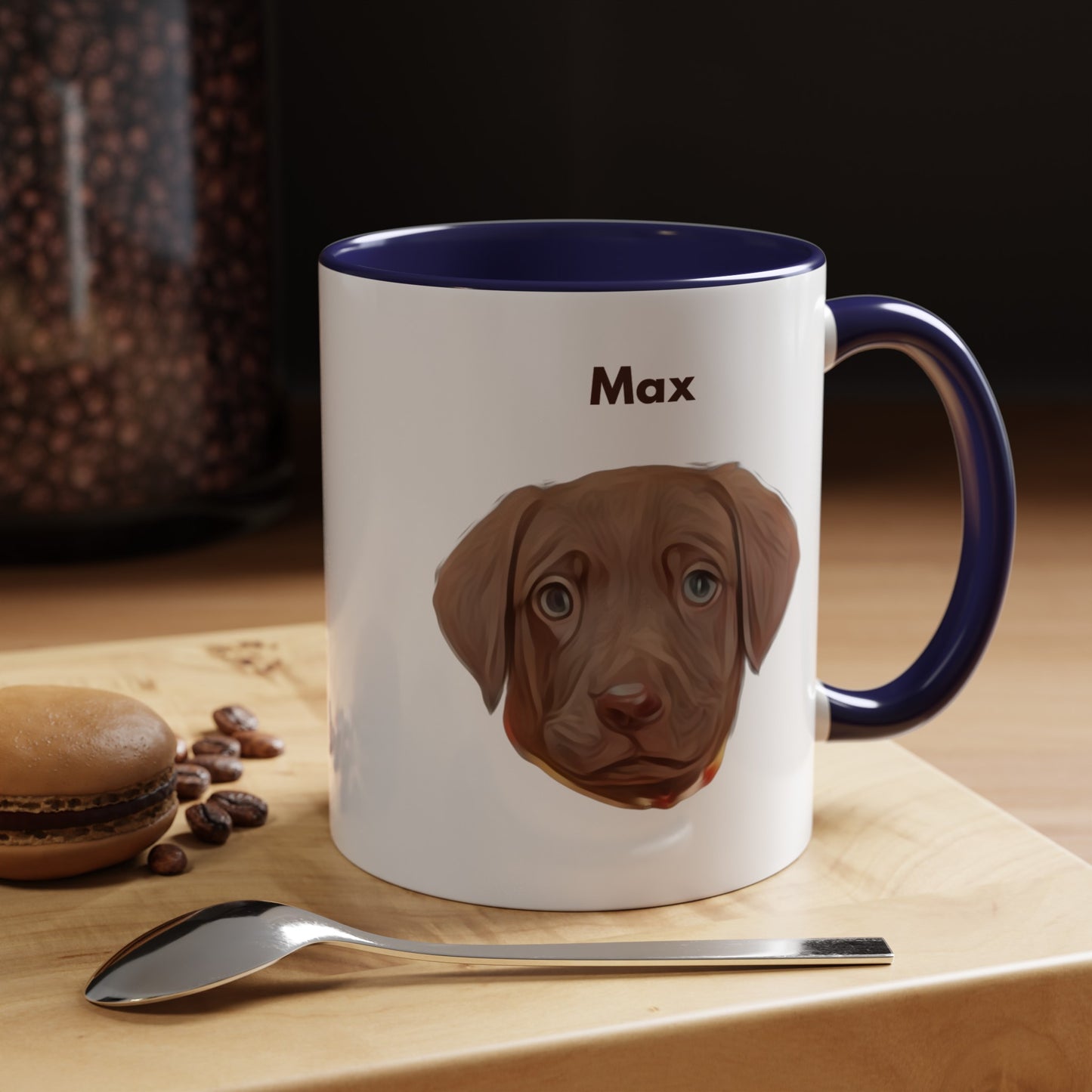 Custom Pet Mug - Navy Interior