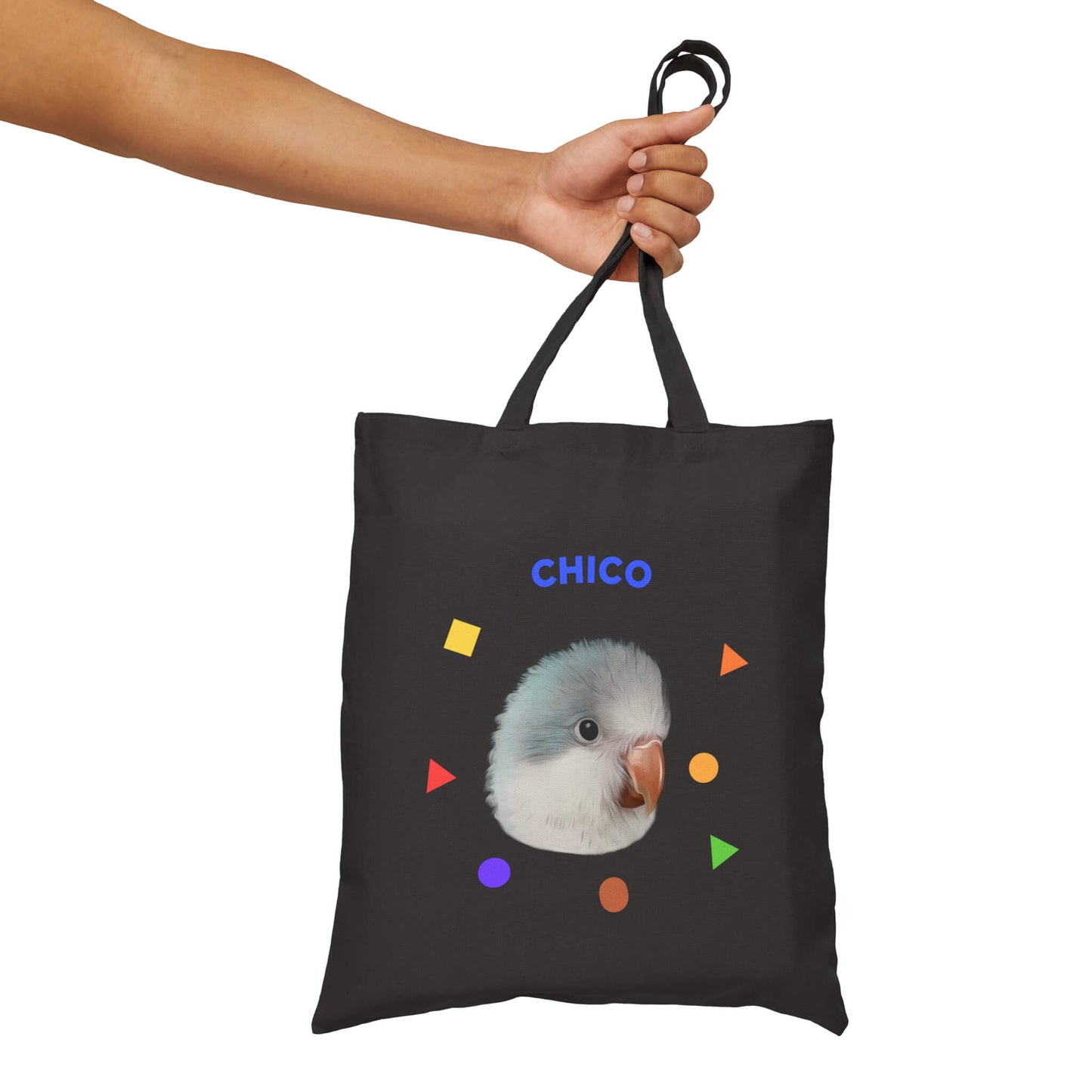 Custom Pet Black Tote Bag - Shapes