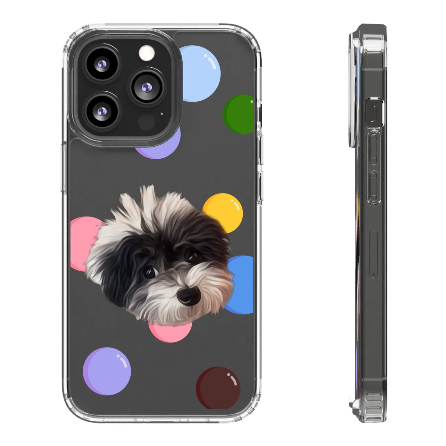 Custom Pet Phone Case - Bubbles