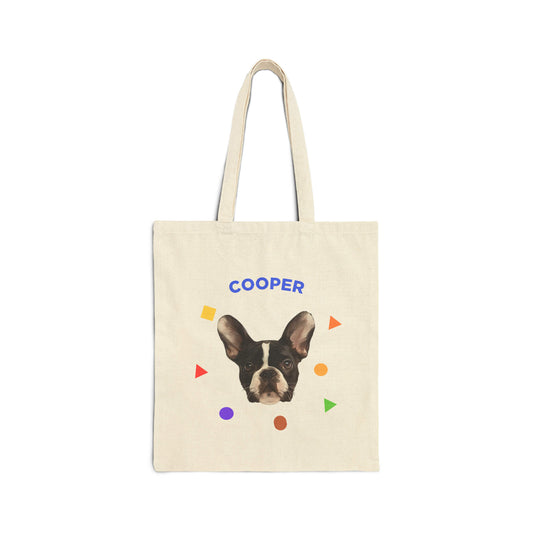 Custom Pet Beige Tote Bag - Shapes