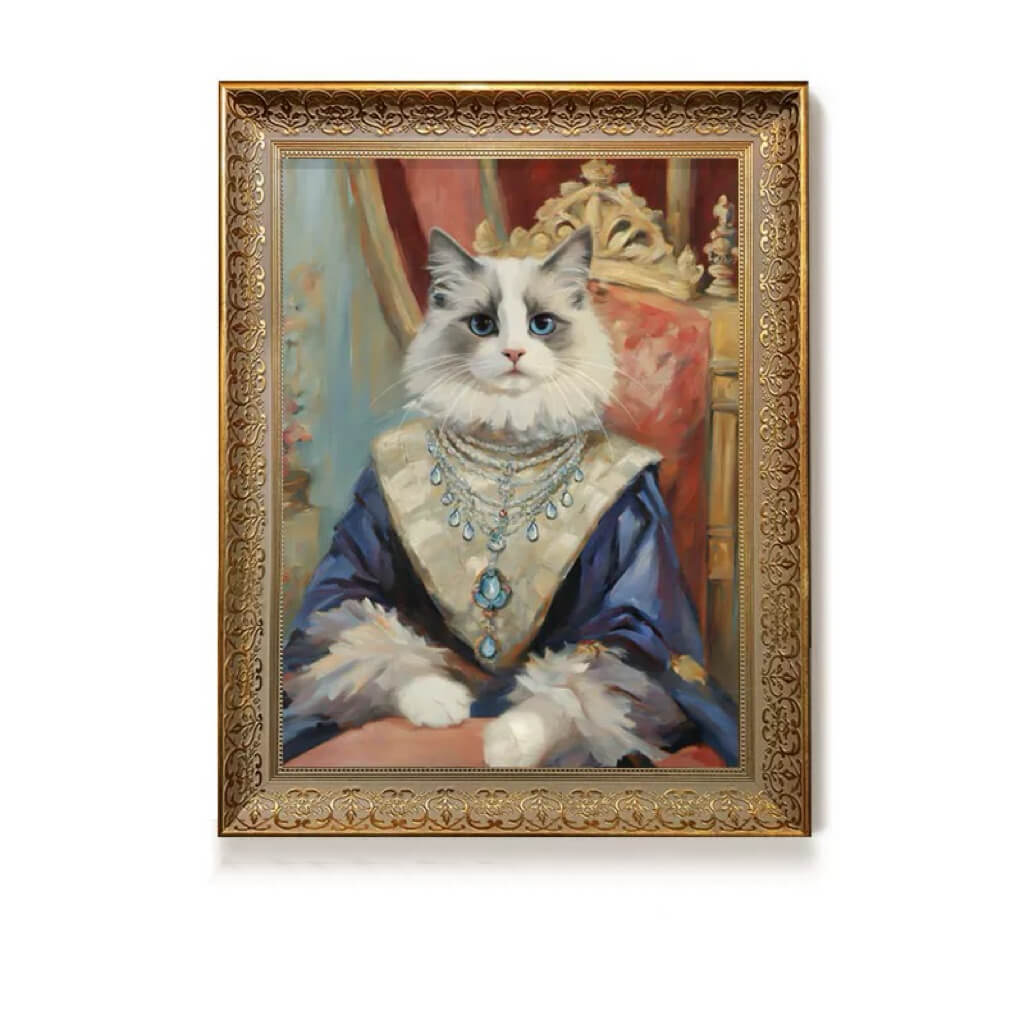 Royal Pet Portrait - The Sapphire Queen