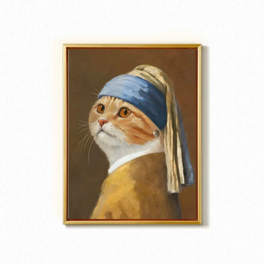 Royal Pet Portrait - The Girl with a Pearl Earring