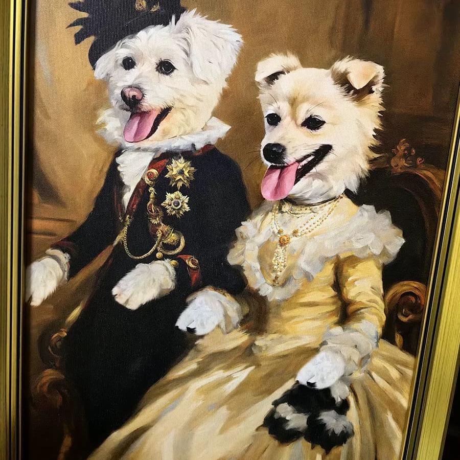 Royal Pet Portrait - Mr. & Mrs. Edward