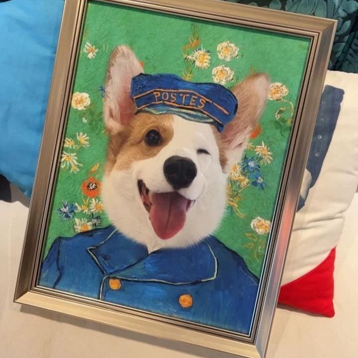 Occupation Pet Portrait - The Postman