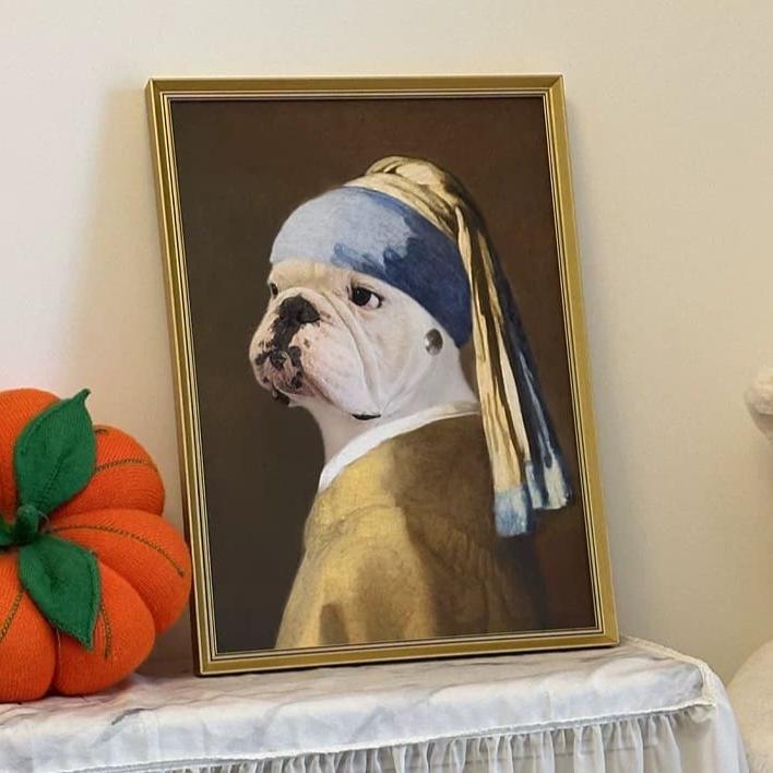 Royal Pet Portrait - The Girl with a Pearl Earring