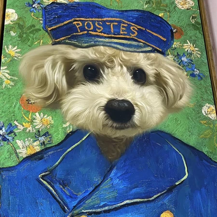 Occupation Pet Portrait - The Postman