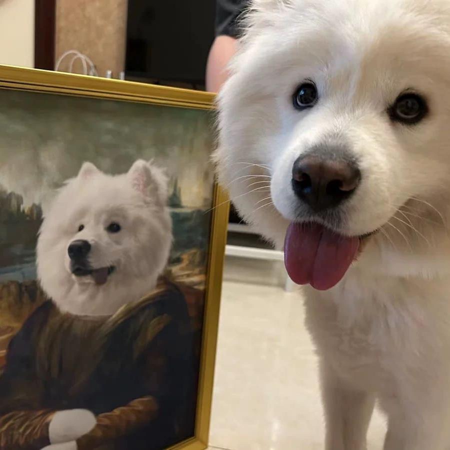 Royal Pet Portrait - The Mona Lisa