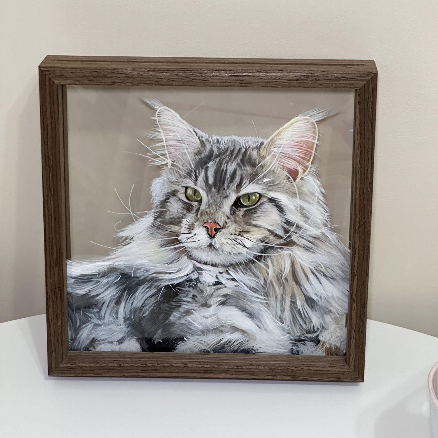 Glass Painting Pet Portrait - 100% Hand-Painted