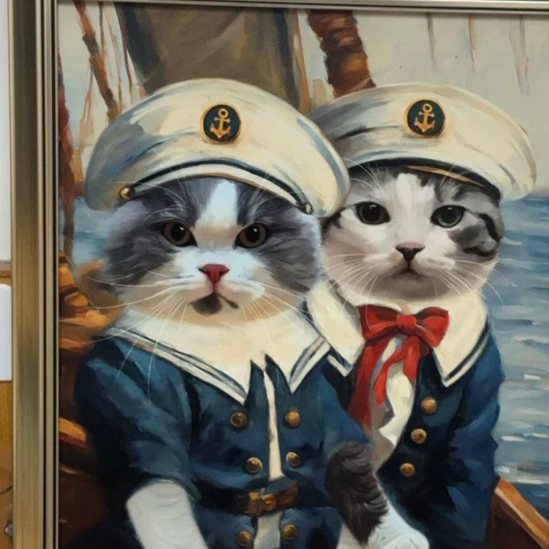 Occupation Pet Portrait - The Sailors